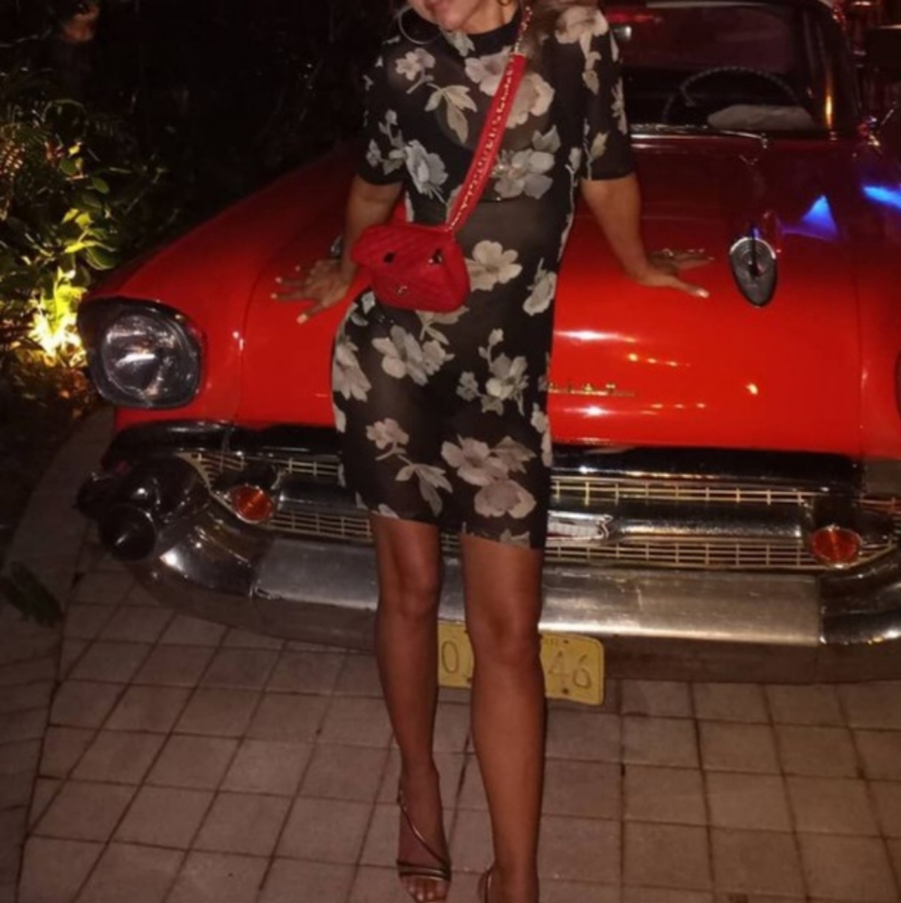 Vintage Mesh Floral Dress